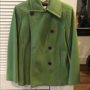 Kelly green J Crew coat size small